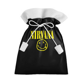 Подарочный 3D мешок с принтом Nirvana , 100% полиэстер | Размер: 29*39 см | Тематика изображения на принте: curt | nirvana | кобейн | курт | нирвана