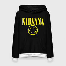 Женская толстовка 3D с принтом Nirvana , 100% полиэстер  | двухслойный капюшон со шнурком для регулировки, мягкие манжеты на рукавах и по низу толстовки, спереди карман-кенгуру с мягким внутренним слоем. | curt | nirvana | кобейн | курт | нирвана