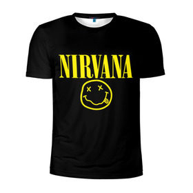 Мужская футболка 3D спортивная с принтом Nirvana , 100% полиэстер с улучшенными характеристиками | приталенный силуэт, круглая горловина, широкие плечи, сужается к линии бедра | curt | nirvana | кобейн | курт | нирвана
