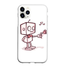 Чехол для iPhone 11 Pro матовый с принтом Робот-мальчик , Силикон |  | 14 февраля | валентин | влюбленные | девушке | день святого валентина | жене | любимой | любимому | мужу | пара | парные | парню | подарок | подарок жене | подарок мужу