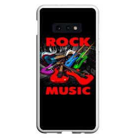 Чехол для Samsung S10E с принтом Rock music , Силикон | Область печати: задняя сторона чехла, без боковых панелей | гитара | музыка | рок | рокер | электрогитара