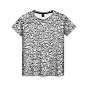 Женская футболка 3D с принтом Мегатролль , 100% полиэфир ( синтетическое хлопкоподобное полотно) | прямой крой, круглый вырез горловины, длина до линии бедер | face | troll | trollface | интернет | лицо | мем | тролль