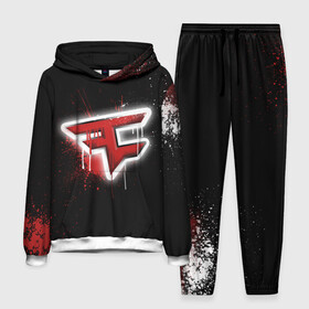 Мужской костюм 3D (с толстовкой) с принтом cs:go   Faze clan (Black collection) ,  |  | black | clan | csgo | faze | ксго | фейз