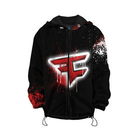 Детская куртка 3D с принтом cs:go - Faze clan (Black collection) , 100% полиэстер | застежка — молния, подол и капюшон оформлены резинкой с фиксаторами, по бокам — два кармана без застежек, один потайной карман на груди, плотность верхнего слоя — 90 г/м2; плотность флисового подклада — 260 г/м2 | black | clan | csgo | faze | ксго | фейз