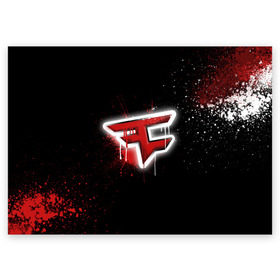 Поздравительная открытка с принтом cs:go - Faze clan (Black collection) , 100% бумага | плотность бумаги 280 г/м2, матовая, на обратной стороне линовка и место для марки
 | Тематика изображения на принте: black | clan | csgo | faze | ксго | фейз