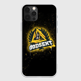 Чехол для iPhone 12 Pro с принтом cs:go - Godsent (Black collection) , силикон | область печати: задняя сторона чехла, без боковых панелей | black | csgo | godsent | годсент | ксго