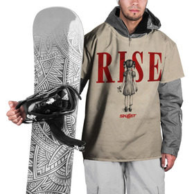 Накидка на куртку 3D с принтом Rise , 100% полиэстер |  | Тематика изображения на принте: skillet