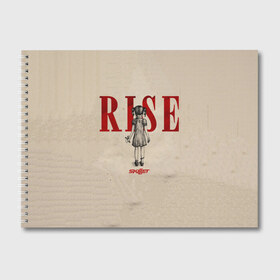 Альбом для рисования с принтом Rise , 100% бумага
 | матовая бумага, плотность 200 мг. | Тематика изображения на принте: skillet