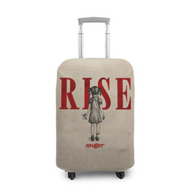 Чехол для чемодана 3D с принтом Rise , 86% полиэфир, 14% спандекс | двустороннее нанесение принта, прорези для ручек и колес | skillet