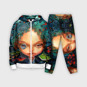 Детский костюм 3D с принтом Fantasy art ,  |  | art | bright | bubbles | color | colors | face | fish | girl | painting | pattern | patterns | water | вода | девушка | искусство | картина | краски | лицо | орнамент | пузыри | рыбы | творчество | узоры | цвет | яркие