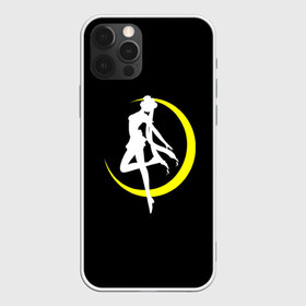 Чехол для iPhone 12 Pro Max с принтом Сейлор Мун , Силикон |  | Тематика изображения на принте: logo | moon | девушка | детство | желтый | луна | мультик | мультики | черный