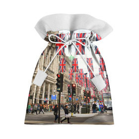 Подарочный 3D мешок с принтом Улицы Лондона , 100% полиэстер | Размер: 29*39 см | city | england | flags | london | moving | pedestrians | people | street | traffic lights | united kingdom | англия | великобритания | город | лондон | люди | переход | пешеходы | светофоры | улица | флаги