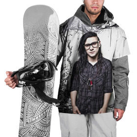 Накидка на куртку 3D с принтом Скрилс , 100% полиэстер |  | skrillex | скрилекс