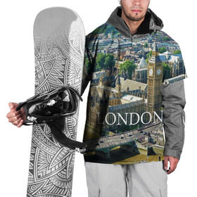 Накидка на куртку 3D с принтом Улицы Лондона , 100% полиэстер |  | Тематика изображения на принте: city | england | london | united kingdom | англия | великобритания | город | лондон