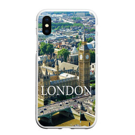 Чехол для iPhone XS Max матовый с принтом Улицы Лондона , Силикон | Область печати: задняя сторона чехла, без боковых панелей | city | england | london | united kingdom | англия | великобритания | город | лондон