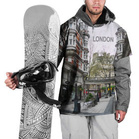 Накидка на куртку 3D с принтом Улицы Лондона , 100% полиэстер |  | boulevard | city | england | london | street | united kingdom | англия | бульвар | великобритания | город | лондон | улица