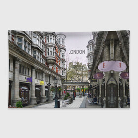 Флаг-баннер с принтом Улицы Лондона , 100% полиэстер | размер 67 х 109 см, плотность ткани — 95 г/м2; по краям флага есть четыре люверса для крепления | boulevard | city | england | london | street | united kingdom | англия | бульвар | великобритания | город | лондон | улица