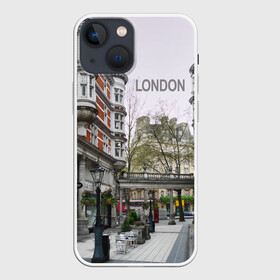 Чехол для iPhone 13 mini с принтом Улицы Лондона ,  |  | boulevard | city | england | london | street | united kingdom | англия | бульвар | великобритания | город | лондон | улица