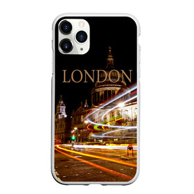 Чехол для iPhone 11 Pro матовый с принтом Улицы Лондона , Силикон |  | Тематика изображения на принте: city | england | lights | london | night | street | united kingdom | англия | великобритания | город | лондон | ночь | огни | улица