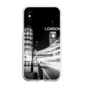 Чехол для iPhone XS Max матовый с принтом Улицы Лондона , Силикон | Область печати: задняя сторона чехла, без боковых панелей | england | lights | london | night | street | united kingdom | англия | великобритания | лондон | ночь | огни | улица