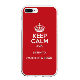 Чехол для iPhone 7Plus/8 Plus матовый с принтом Keep Calm SOAD , Силикон | Область печати: задняя сторона чехла, без боковых панелей | soad | system of a down