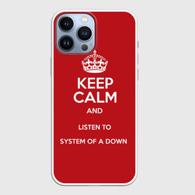 Чехол для iPhone 13 Pro Max с принтом Keep Calm SOAD ,  |  | soad | system of a down