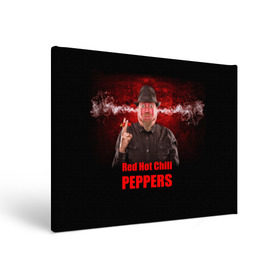 Холст прямоугольный с принтом Red Hot Chili Peppers , 100% ПВХ |  | звезда | красный | кумир | музыка | перец | рок | рок группа | хит