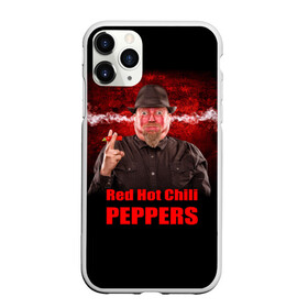 Чехол для iPhone 11 Pro матовый с принтом Red Hot Chili Peppers , Силикон |  | звезда | красный | кумир | музыка | перец | рок | рок группа | хит
