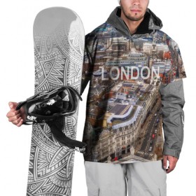 Накидка на куртку 3D с принтом Улицы Лондона , 100% полиэстер |  | 