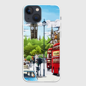 Чехол для iPhone 13 mini с принтом Улицы Лондона ,  |  | city | england | london | united kingdom | англия | великобритания | город | лондон