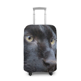 Чехол для чемодана 3D с принтом Черная пантера , 86% полиэфир, 14% спандекс | двустороннее нанесение принта, прорези для ручек и колес | животные | кис | киска | кот | котенок | котик | кошечка | кошка | пантера | рысь | тигр | хищник
