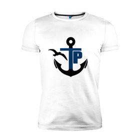 Мужская футболка премиум с принтом Типичный речник , 92% хлопок, 8% лайкра | приталенный силуэт, круглый вырез ворота, длина до линии бедра, короткий рукав | вмф | моряк | речник | флот