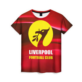 Женская футболка 3D с принтом Liverpool , 100% полиэфир ( синтетическое хлопкоподобное полотно) | прямой крой, круглый вырез горловины, длина до линии бедер | football | англия | ливерпуль | премьер лига | фанат | футбол | футболист