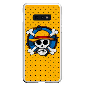 Чехол для Samsung S10E с принтом One Pirate , Силикон | Область печати: задняя сторона чехла, без боковых панелей | bone | jack | luffy | ocean | one piece | pirate | sea | skull | treasure | большой куш | брук | джек | клад | луффи | море | нами | океан | пират | робин | санджи | сокровище | флаг | франки | череп