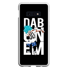 Чехол для Samsung S10E с принтом Super God Dab , Силикон | Область печати: задняя сторона чехла, без боковых панелей | anime | dragon ball | god | saiyan | драгонболл | дракон | жемчуг