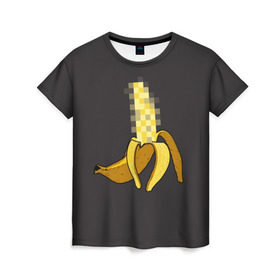 Женская футболка 3D с принтом XXX Banana , 100% полиэфир ( синтетическое хлопкоподобное полотно) | прямой крой, круглый вырез горловины, длина до линии бедер | banana | erotic | food | fruit | funny | hipster | xxx | банан | еда | прикол | фрукт | хипстер