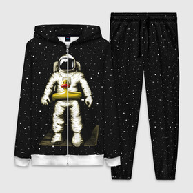 Женский костюм 3D с принтом Космонавт с уточкой ,  |  | астронавт | ванна | галактика | звезды | космонавт | планета | утка | уточка