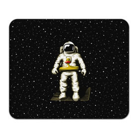 Коврик прямоугольный с принтом Космонавт с уточкой , натуральный каучук | размер 230 х 185 мм; запечатка лицевой стороны | астронавт | ванна | галактика | звезды | космонавт | планета | утка | уточка