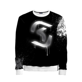 Детский свитшот 3D с принтом cs:go - SK Gaming (Black collection) , 100% полиэстер | свободная посадка, прямой крой, мягкая тканевая резинка на рукавах и понизу свитшота | cs | csgo | sk | го | кс | ск