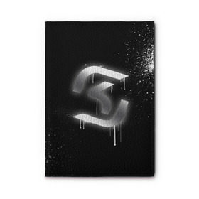 Обложка для автодокументов с принтом cs:go - SK Gaming (Black collection) , натуральная кожа |  размер 19,9*13 см; внутри 4 больших “конверта” для документов и один маленький отдел — туда идеально встанут права | cs | csgo | sk | го | кс | ск