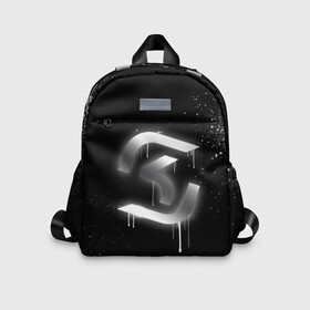 Детский рюкзак 3D с принтом cs:go - SK Gaming (Black collection) , 100% полиэстер | лямки с регулируемой длиной, сверху петелька, чтобы рюкзак можно было повесить на вешалку. Основное отделение закрывается на молнию, как и внешний карман. Внутри дополнительный карман. По бокам два дополнительных кармашка | cs | csgo | sk | го | кс | ск