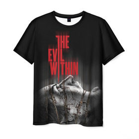 Мужская футболка 3D с принтом The Evil Within , 100% полиэфир | прямой крой, круглый вырез горловины, длина до линии бедер | Тематика изображения на принте: evil | horror | зло | ужас | хоррор