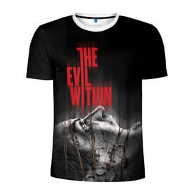 Мужская футболка 3D спортивная с принтом The Evil Within , 100% полиэстер с улучшенными характеристиками | приталенный силуэт, круглая горловина, широкие плечи, сужается к линии бедра | evil | horror | зло | ужас | хоррор