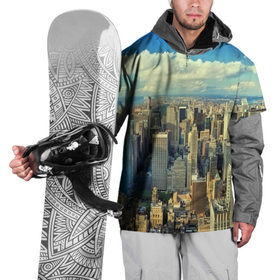 Накидка на куртку 3D с принтом New York , 100% полиэстер |  | Тематика изображения на принте: город | пейзаж