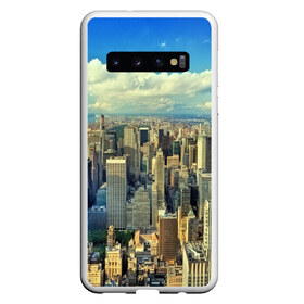 Чехол для Samsung Galaxy S10 с принтом New York , Силикон | Область печати: задняя сторона чехла, без боковых панелей | Тематика изображения на принте: город | пейзаж