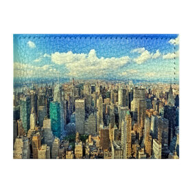 Обложка для студенческого билета с принтом New York , натуральная кожа | Размер: 11*8 см; Печать на всей внешней стороне | Тематика изображения на принте: город | пейзаж