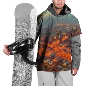 Накидка на куртку 3D с принтом Арабские Эмираты , 100% полиэстер |  | Тематика изображения на принте: город | пейзаж