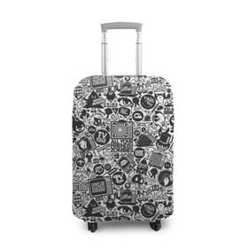 Чехол для чемодана 3D с принтом Стикербомбинг , 86% полиэфир, 14% спандекс | двустороннее нанесение принта, прорези для ручек и колес | граффити | скейт | хипстер
