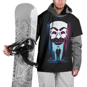 Накидка на куртку 3D с принтом Dark Smile , 100% полиэстер |  | Тематика изображения на принте: 