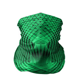 Бандана-труба 3D с принтом Абстракция зеленая , 100% полиэстер, ткань с особыми свойствами — Activecool | плотность 150‒180 г/м2; хорошо тянется, но сохраняет форму | абстракция | белый | зеленый | изгиб | красивый | необычный | новый | плавный | рисунок | стиль | цвет | четкий